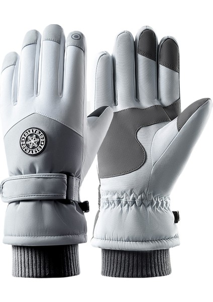 Kadınlar Için Kışlık Dış Mekan Sporları, Bisiklete Binme, Su Geçirmez ve Isıtıcı Pamuklu Eldiven (Yurt Dışından)