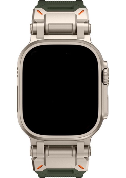 Apple Watch 11 10 46MM 9 8 7 6 Se Ultra Uyumlu 49-46-45-44-42MM Metal Pimli Tokalı Premium Silikon Kordon – Dayanıklı Spor Rubber Kayış modelleri