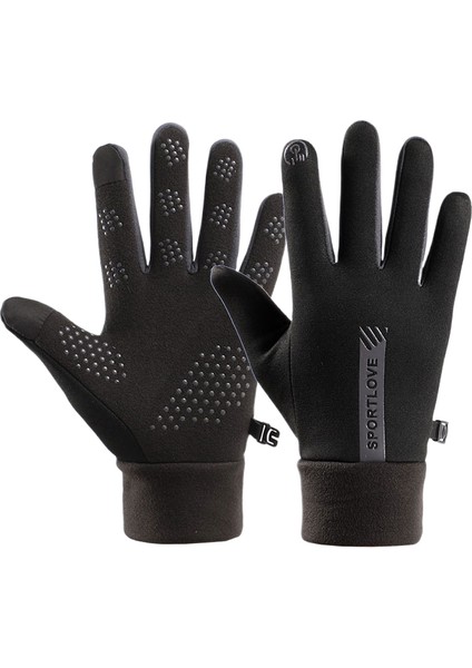 Kışlık Isıtmalı Açık Hava Erkek Kadın Bisikletçilere Yönlendirilen Geçirmez Su Geçirmez Eldiven (Yurt Dışından)