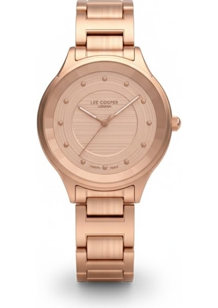 Kadın Kol Saati Rose Gold Renk, Rose Gold Kadran - Şık Metal Kordon, 2 Yıl Garantili