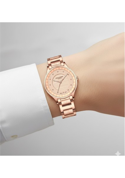 Kadın Kol Saati Rose Gold Renk, Rose Gold Kadran - Şık Metal Kordon, 2 Yıl Garantili modelleri