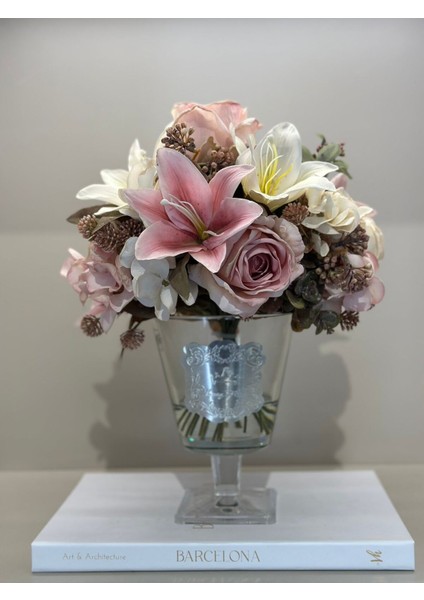 Yapay Güllü Lüx Vazo No:13