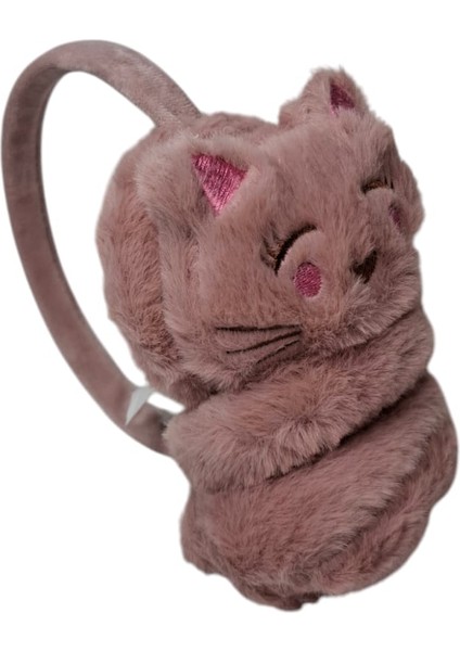 Spteks Kepp Kız Çocuk Koyu Pembe Renk Ayıcık Figürlü Sıcak Tutan Kışlık Peluş Kulaklık modelleri