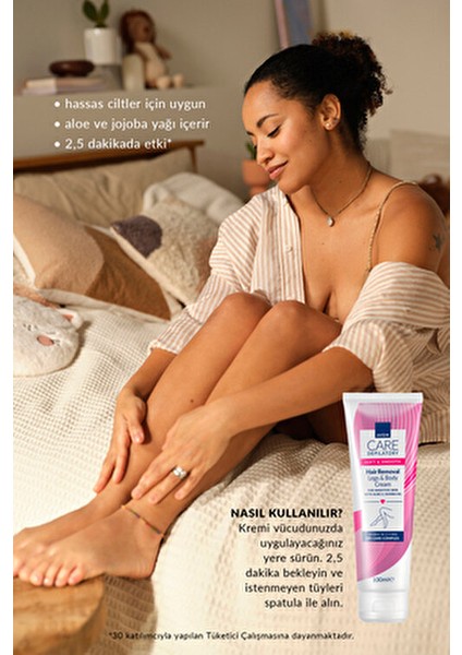 Care Tüy Dökücü Krem 100 ml Hassas Ciltler İçin Aloe ve Jojoba Yağı İçerir modelleri