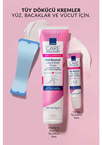 Care Tüy Dökücü Krem 100 ml Hassas Ciltler İçin Aloe ve Jojoba Yağı İçerir fırsatları