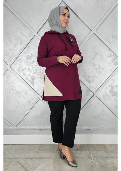 Kadın Kombinli Kapüşonlu Tesettür Tunik fiyatları