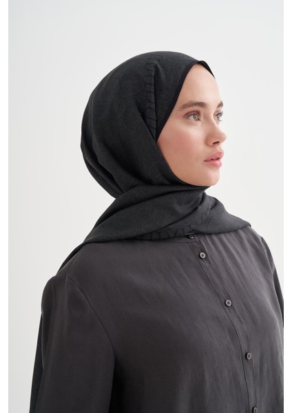 Elenora Monogram Floş Şal Antrasit modelleri