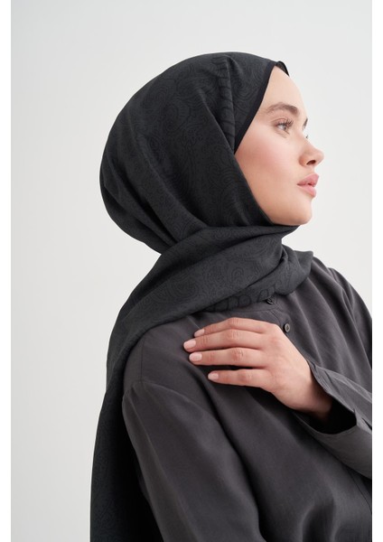 Elenora Monogram Floş Şal Antrasit fırsatları