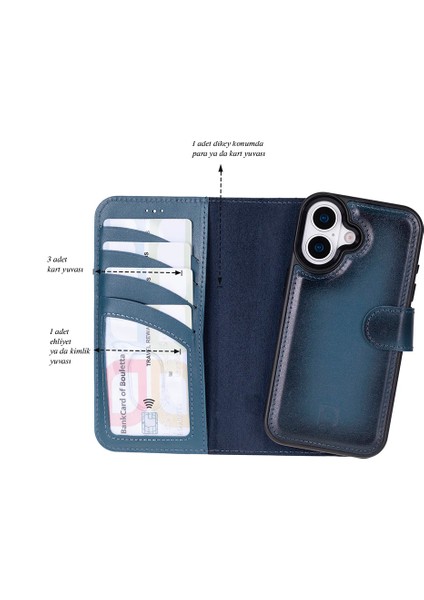 iPhone 17 Uyumlu Hakiki Deri Magsafe ve Rfıd Koruma Özellikli Çıkarılabilir Cüzdanlı Kılıf indirimleri