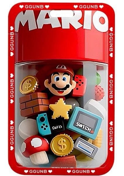 Öğrenci Kart Tutucu 3D Küçük Parçalar Mario Kart Çantası (Yurt Dışından) modelleri