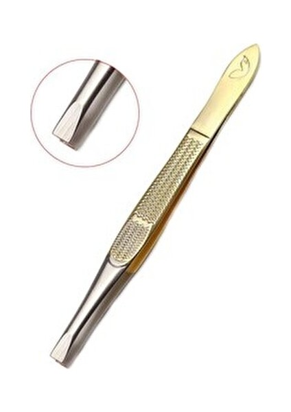 Düz Ağızlı Cımbız Hassas Kullanım İçin 1 Adet Altın Renkli Tasarım fiyatları