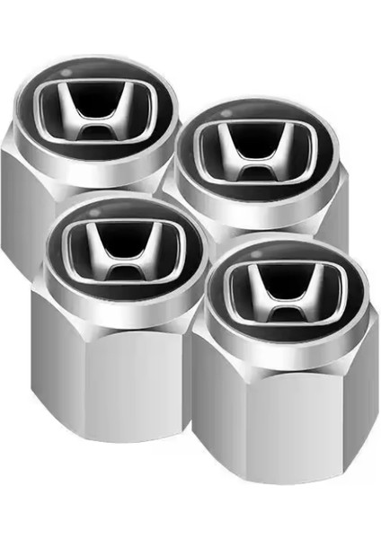 Logolu Metal Gümüş Siyah Renk 4 Adet Sibop Kapak modelleri