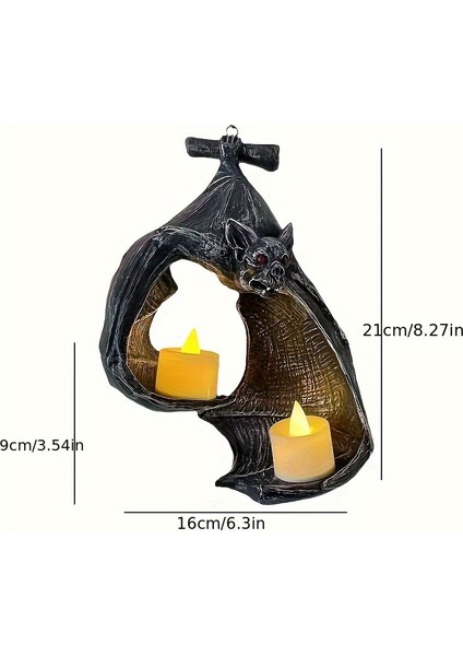 Yarasa Kolye Reçine Duvar Asılı Eğlenceli Mumluk (Yurt Dışından) fırsatları