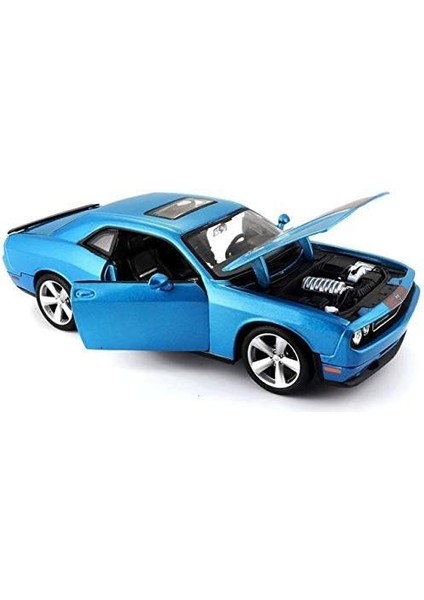 Maisto 1 24 Dodge Challenger Srt8 Mavi Diecast Metal Araba Modeli Özel Koleksiyon Oyuncak modelleri