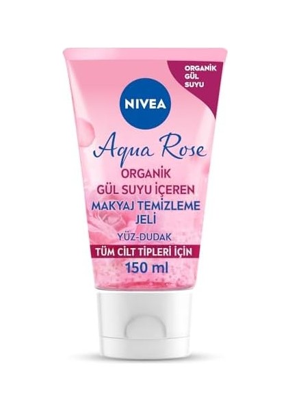 Nıvea Aqua Rose Organik Gül Suyu Içeren Makyaj Temizleme Jeli 150 Ml, Nemlendirici, Canlandırıcı modelleri