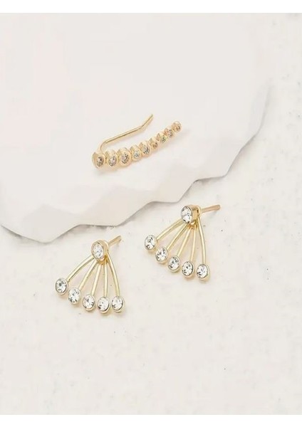 Trendy Rhinestone Küpe Seti modelleri
