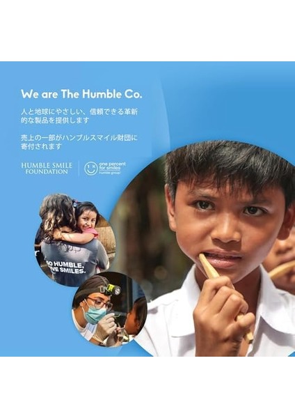 The Humble Co. Bambu Dil Fırçası Mavi 1 Paket modelleri