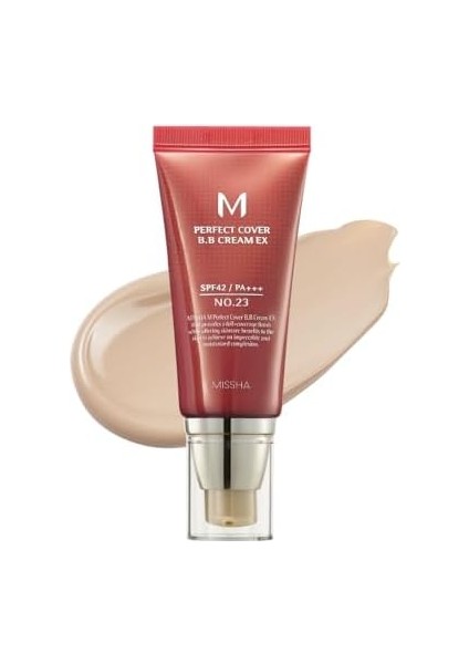 Mıssha Mükemmel Kapatıcılık Sunan Çok Fonksiyonlu M Perfect Cover Bb Krem Ex SPF42 Pa No.23 50 Mililitre fiyatları