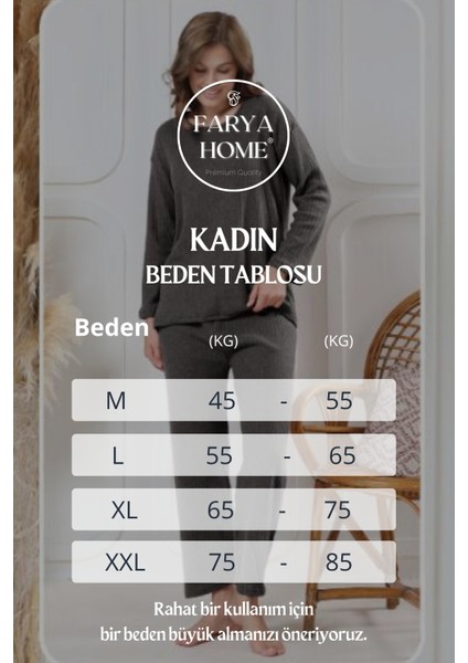 Pamuklu Kalın Kışlık Interlok Şeritli Uzun Kollu Örme Pijama Takımı indirimleri