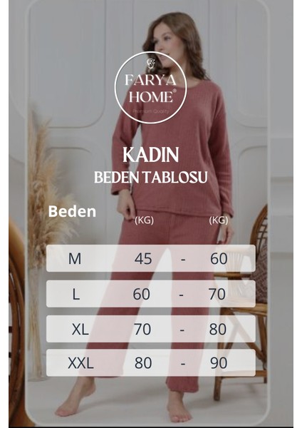 Pamuklu Kalın Kışlık Interlok Şeritli Uzun Kollu Örme Pijama Takımı modelleri