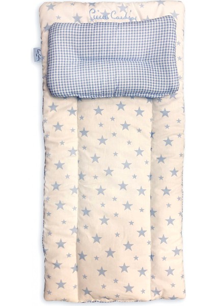 Lüks Nakışlı Alt Açma Minderi - Mavi