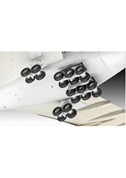 Airbus A380 Model Kiti 1:288 Ahşap Malzeme ile 47 Parça 10+ Yaş İçin