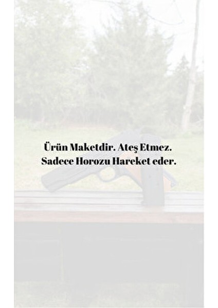 Colt 1911 Maketi Gerçekçi Tasarım Plastik Malzeme ile Koleksiyonluk Model fırsatları