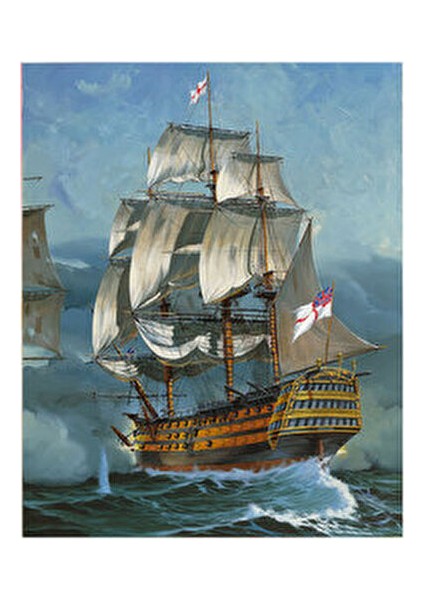 HMS Victory Maket Seti Ahşap Malzeme ile 1:225 Ölçek 269 Parça Detaylı Model
