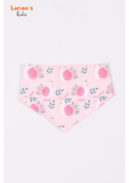 Doğal Pamuklu Yeni Doğan Kuğu Nakışlı Patikli Bebek 5'li Zıbın Takım - Hastane Çıkışı - Pembe fırsatları