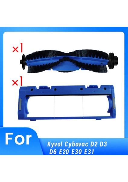 D2 D3 D6 E20 E30 E31 Robot Süpürge Temel Süpürge Aksesuarları Için Yedek Ana Fırça ve Kapak Seti (Yurt Dışından)