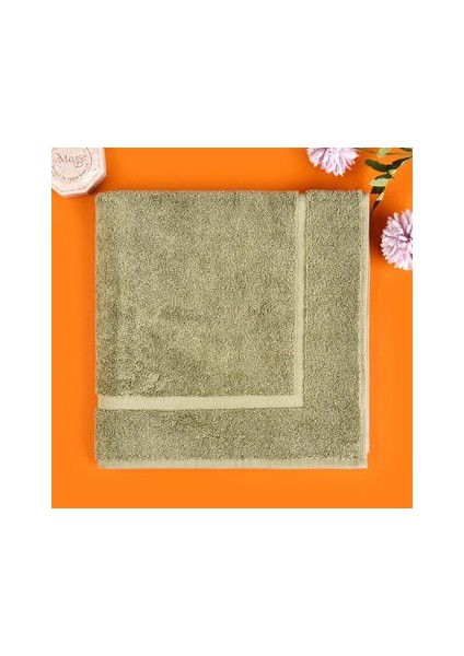 Soft Samantha Ayak Havlusu - Haki - 60X60 cm
