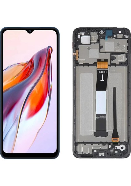 Xiaomi Uyumlu Redmi 12C LCD Ekran Dokunmatik Siyah Çıtalı Servis