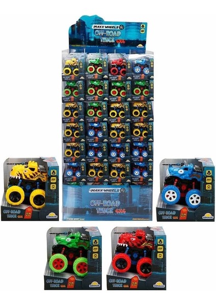 Maxx Wheels Speed Dinosaur Off Road Aracı 10 cm - 1 Adet Stokta Olan Gönderilir