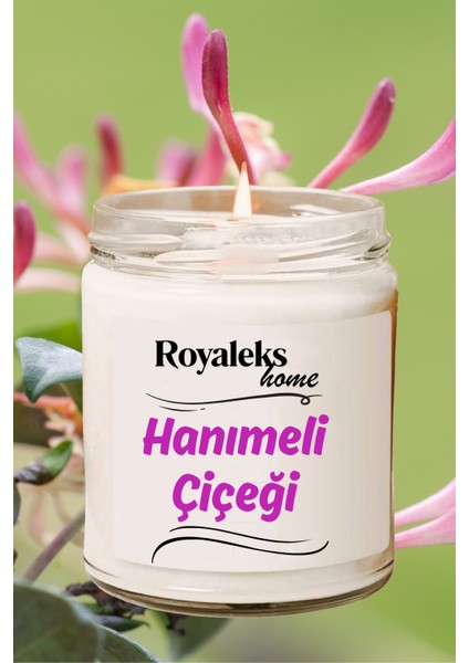 Doğal Özel Seri Kokulu Dekoratif Kavanoz Mum 210 cc - Hanımeli Esansı - Ryl modelleri