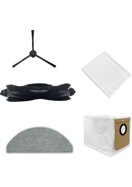 Eve cc / SDJ12RM Robot Süpürge Yedek Parça Ana Silindir Yan Fırça Filtre Paspas Bezi Toz Torbaları (Yurt Dışından) modelleri