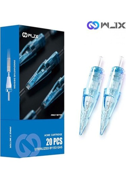 Wjx 1021RM-1 0,30 mm Kartuş Dövme Iğnesi | Kutuda 20 Adet | Long Taper