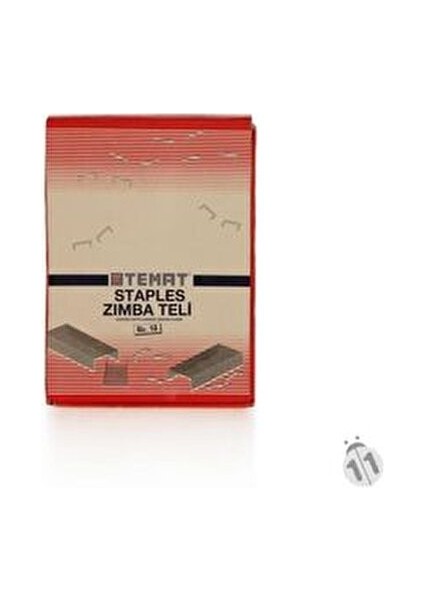 Zımba Teli No:10 1000 Adet 20 Kutuda Metal Renkli Dayanıklı Sarf Malzemeleri fırsatları