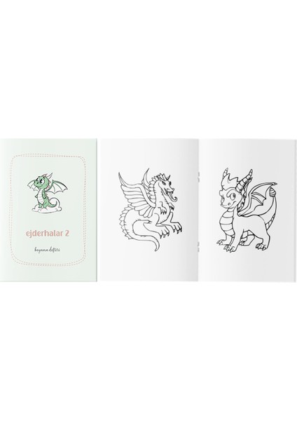 Ejderhalar Boyama Kitabı 2