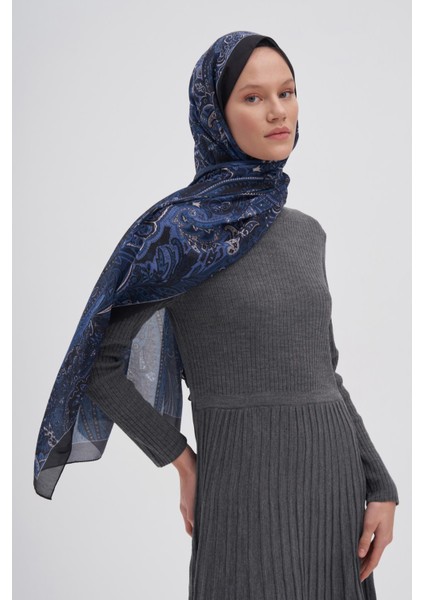 Diamond Lacivert Nilla Pamuklu Şal modelleri