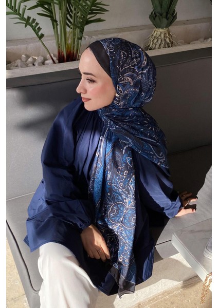 Diamond Lacivert Nilla Pamuklu Şal indirimleri