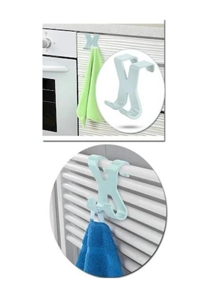 Mutfak Banyo Dolap Kapağına Takılan Meta Havlu Askılığı Aparatı