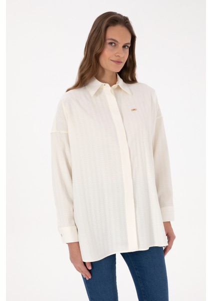 Kadın Gömlek Desenli 50316422-VR256