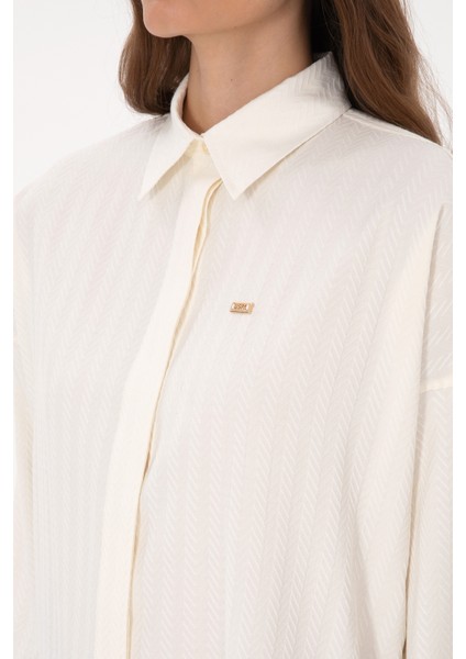 Kadın Gömlek Desenli 50316422-VR256