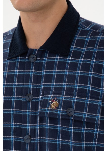 Erkek Indigo Gömlek Desenli 50316574-VR028