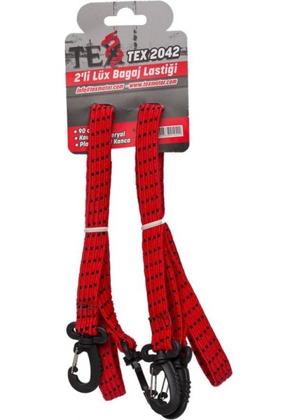 2042 Motosiklet Bagaj Lastiği Plastik Kancalı 2 Li