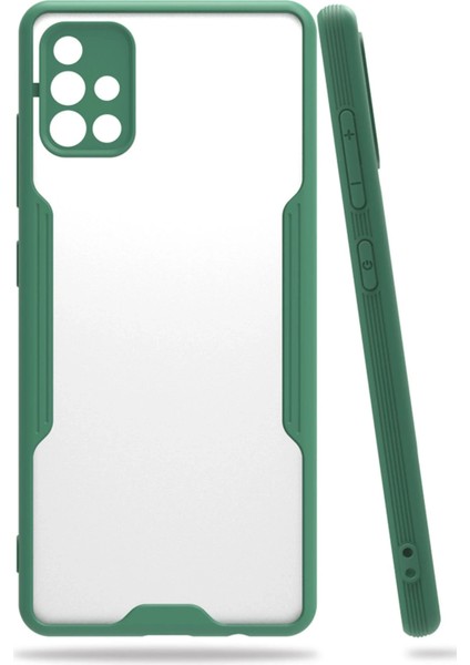 Samsung Galaxy A71 Kılıf Platin Soft - Yeşil modelleri