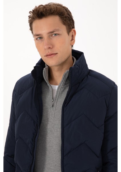 Erkek Lacivert Mont 50311643-VR033 fiyatları