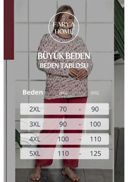 Büyük Beden Pamuklu 2 Iplik Kışlık Uzun Kollu Pijama Takımı modelleri