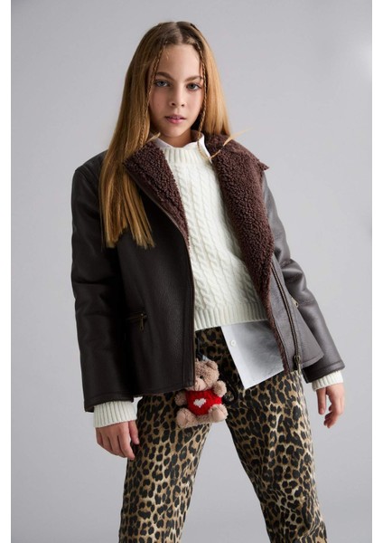 Kız Çocuk Pelüş Astar Fermuarlı Cepli Mont E7964A825AU modelleri