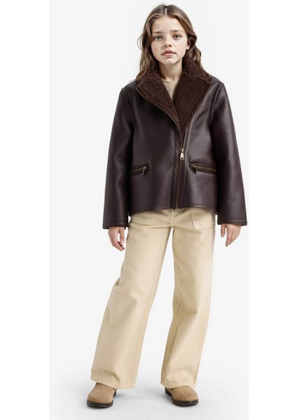 Kız Çocuk Pelüş Astar Fermuarlı Cepli Mont E7964A825AU indirimleri